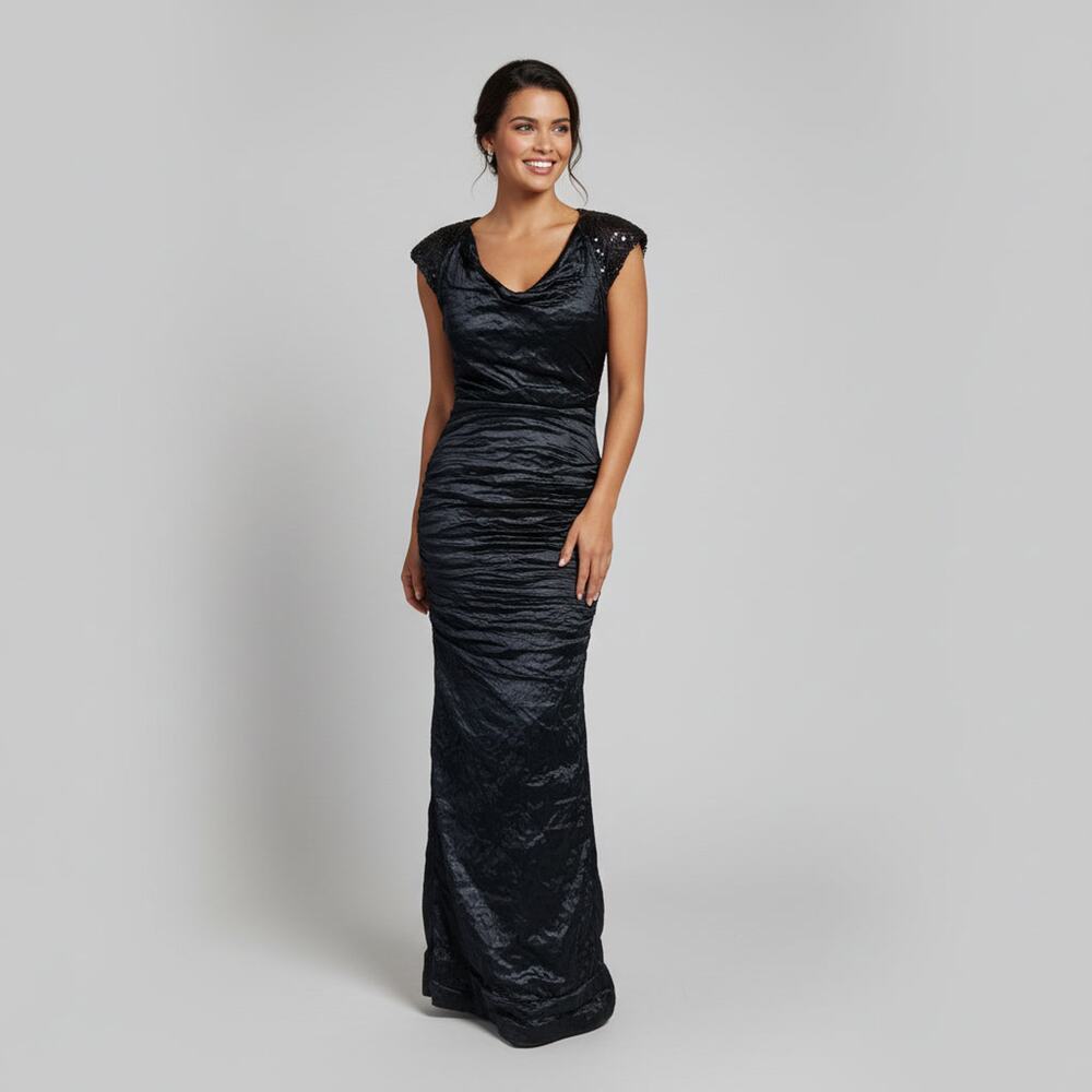 Nicole Miller navy metallic dress, size 10
